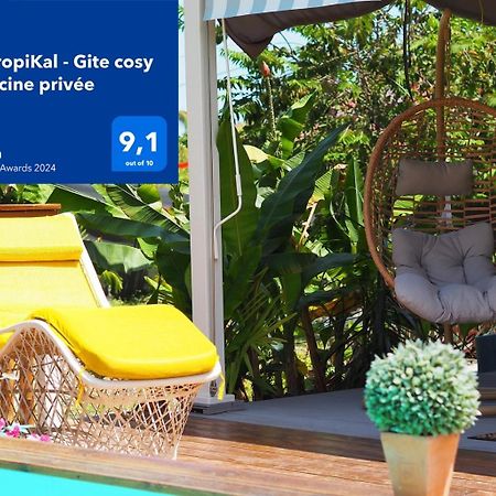 S'Cale Tropikal - Gite Cosy Avec Piscine Privee Petit-Canal Ngoại thất bức ảnh