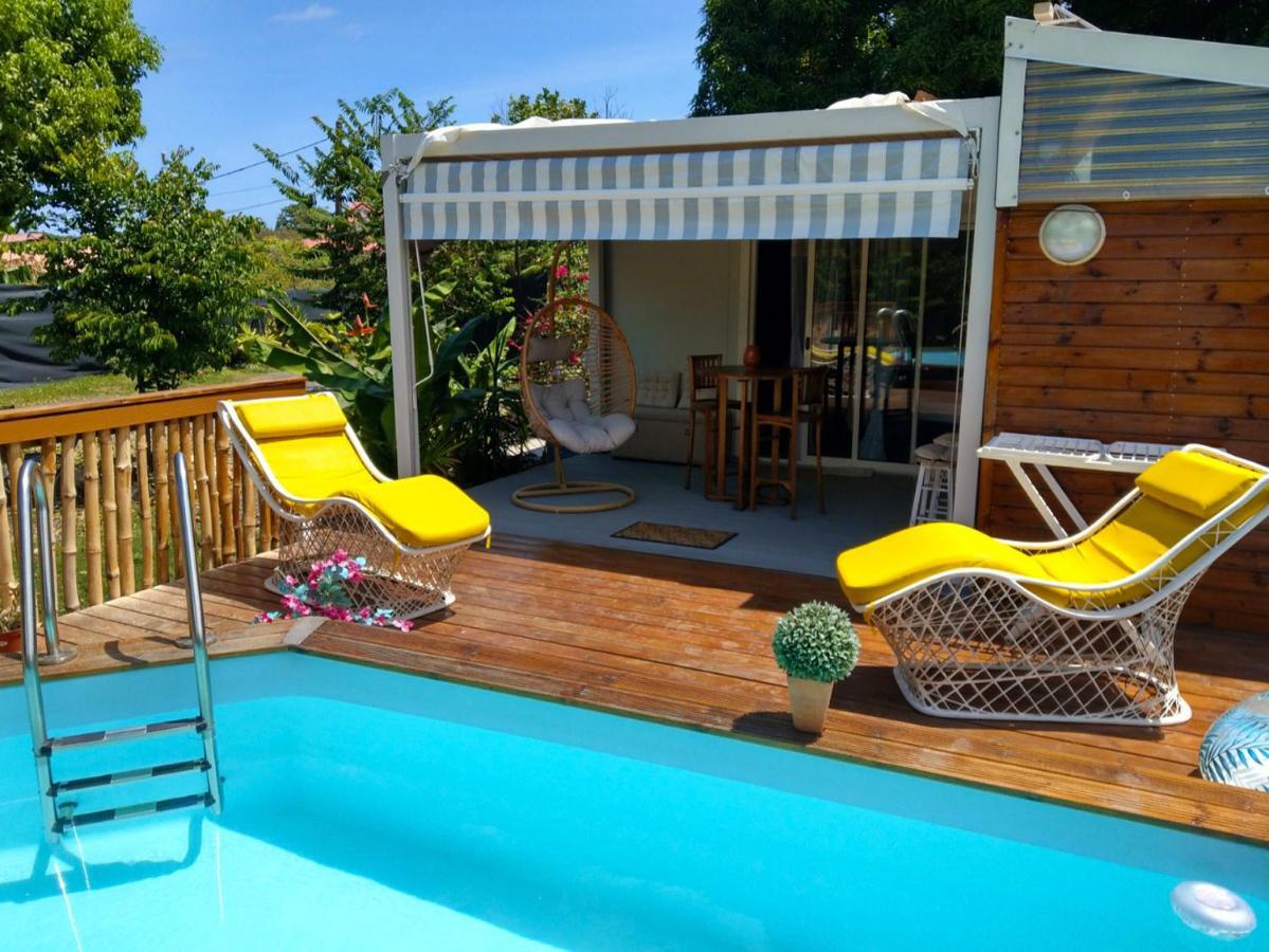 S'Cale Tropikal - Gite Cosy Avec Piscine Privee Petit-Canal Ngoại thất bức ảnh